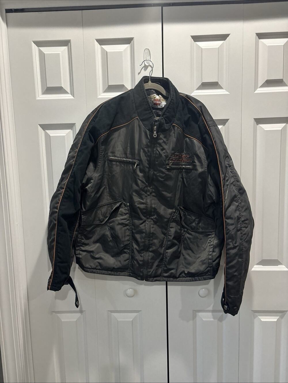 VTG Harley-Davidson Men's Black Riding Jacket 97414-06VM Size 2XL
